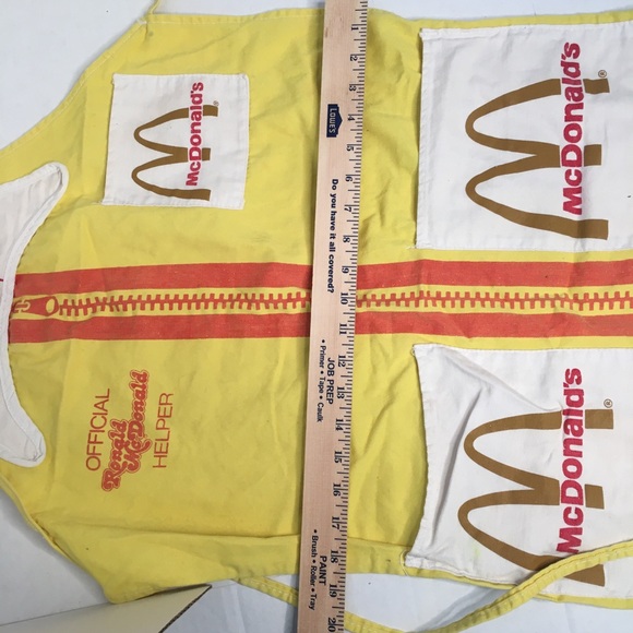 McDonald’s apron child size VTG 1970s RARE - Picture 8 of 8